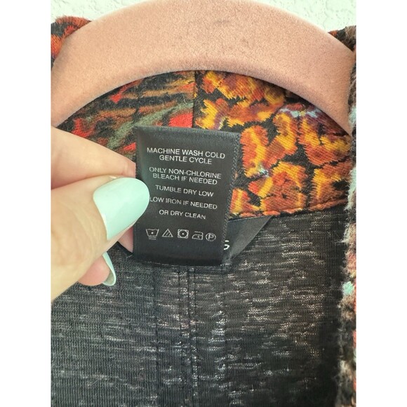 Ali Miles Women's Boho Artsy Colorful Button Front Jacket Cardigan Knit 3X - Picture 8 of 12